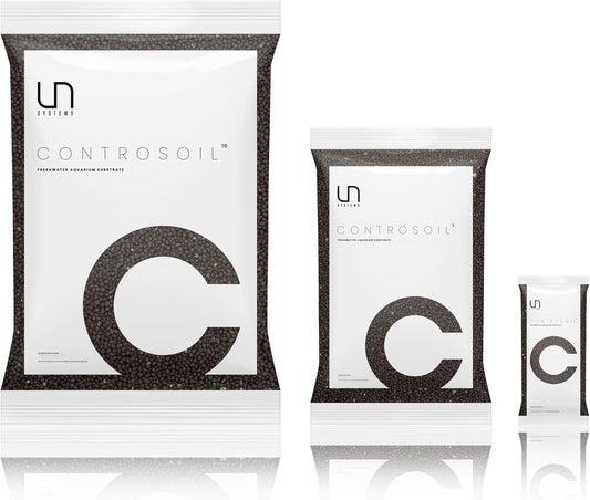 Ultum Nature Systems Controsoil - Freshwater Aqua Soil Substrate for Fish, Shrimp, Live Plant Propagation and Aquascaping - 6.8pH Low Ammonia, Volcanic Ash - Black, Extra Fine (3 Liter | 6LB)