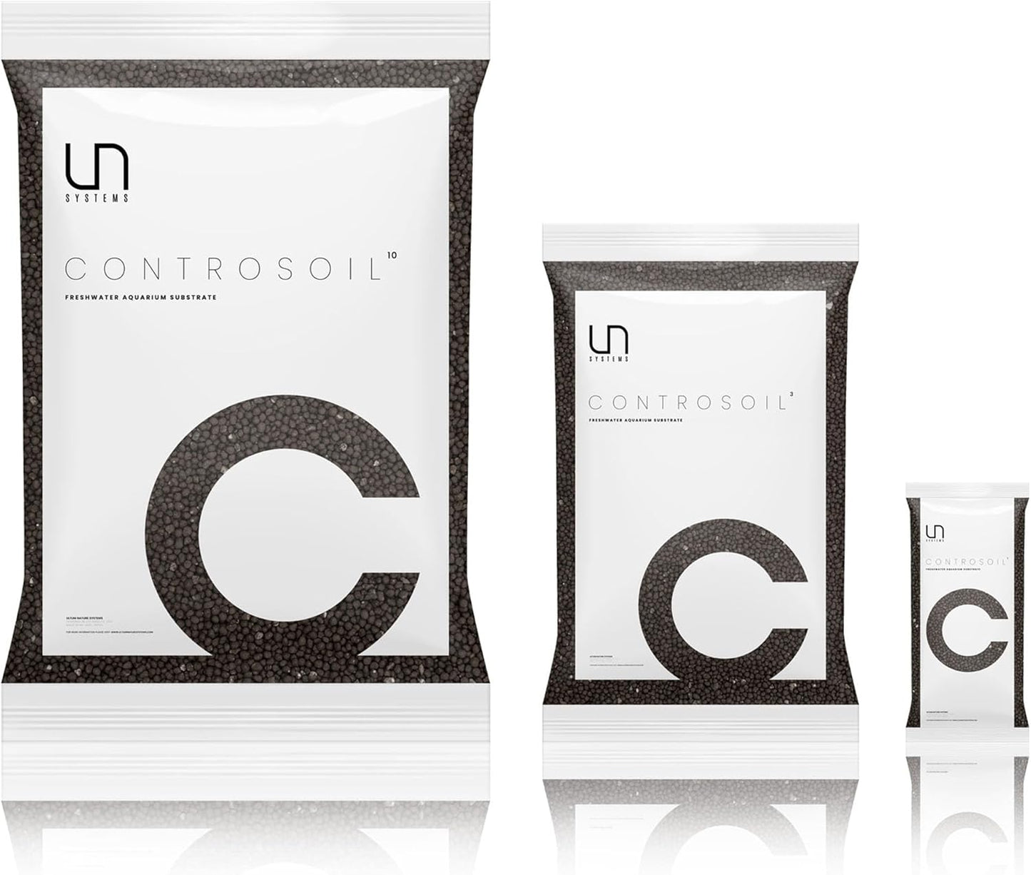 Ultum Nature Systems Controsoil - Freshwater Aqua Soil Substrate for Fish, Shrimp, Live Plant Propagation and Aquascaping - 6.8pH Low Ammonia, Volcanic Ash - Black, Extra Fine (10 Liter | 20LB)