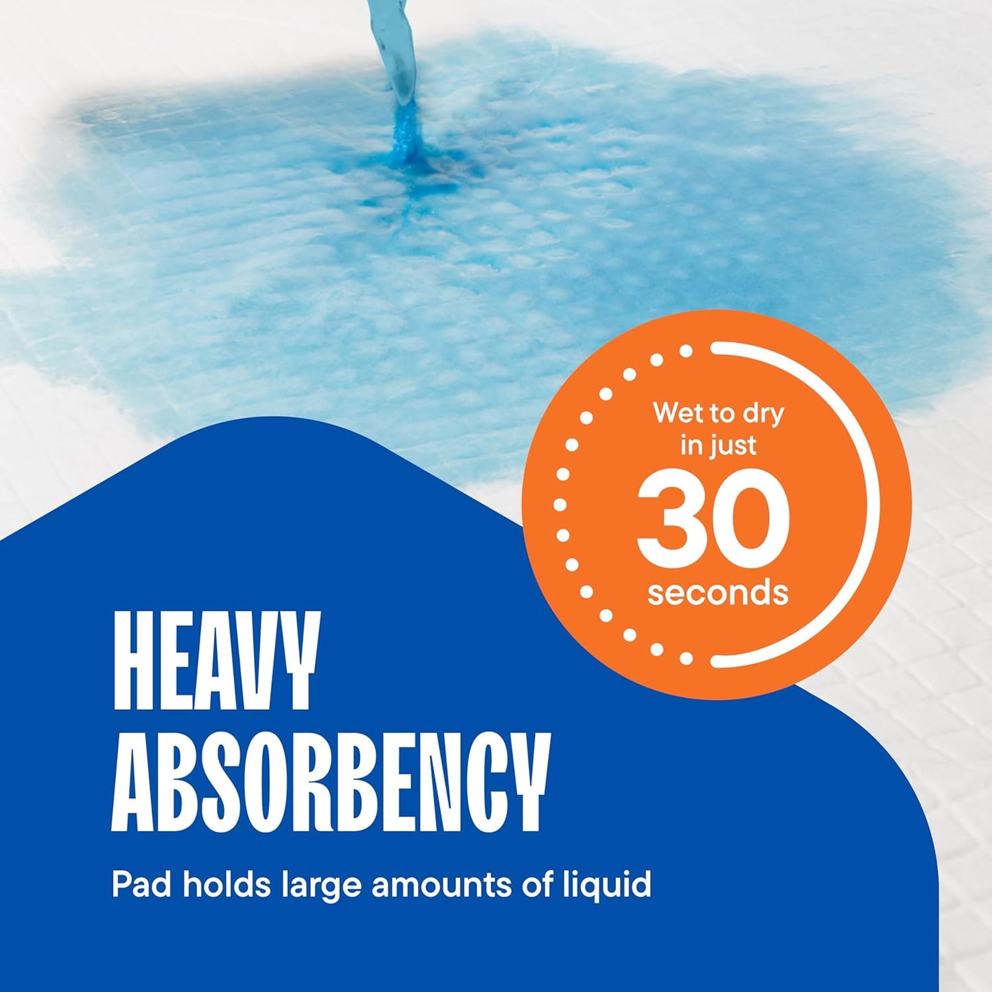 Dog Pads Large Pet Pee Pads for Dogs & Puppy Training 28" x 30" Potty Pads for Dogs [50-COUNT] Leak-Proof Dog and Puppy Pads - Quick-Dry Surface - Heavy Duty Absorbent Disposable Dog Wee Pad Bulk Pack