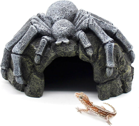 Reptile Rock Cave Hideouts Terrarium Habitat Decor Gecko Tank Accessories for Fish, Reptiles, Amphibians,Frogs, Snakes,Lizards,Shrimps, Spiders and Small Animals Crab