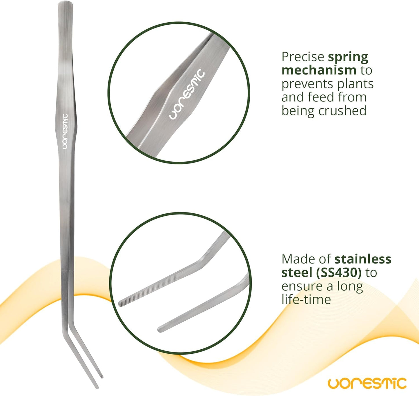 6Pcs Aquascape Tools, Terrarium Tools, Aquarium Kit with Stainless Steel Aquarium Tweezers Extra Long, Aquarium Scissors, Algae Scraper, and Spatula - Aquascaping Tools Set for Maintenance