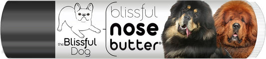 The Blissful Dog Tibetan Mastiff Nose Butter for Dry, Cracked Skin, Lick-Safe Dog Nose Balm with Moisturizing Shea Butter, Almond, Olive, and Essential Oils, Pet Supplies, Uncented, 0.15 oz.