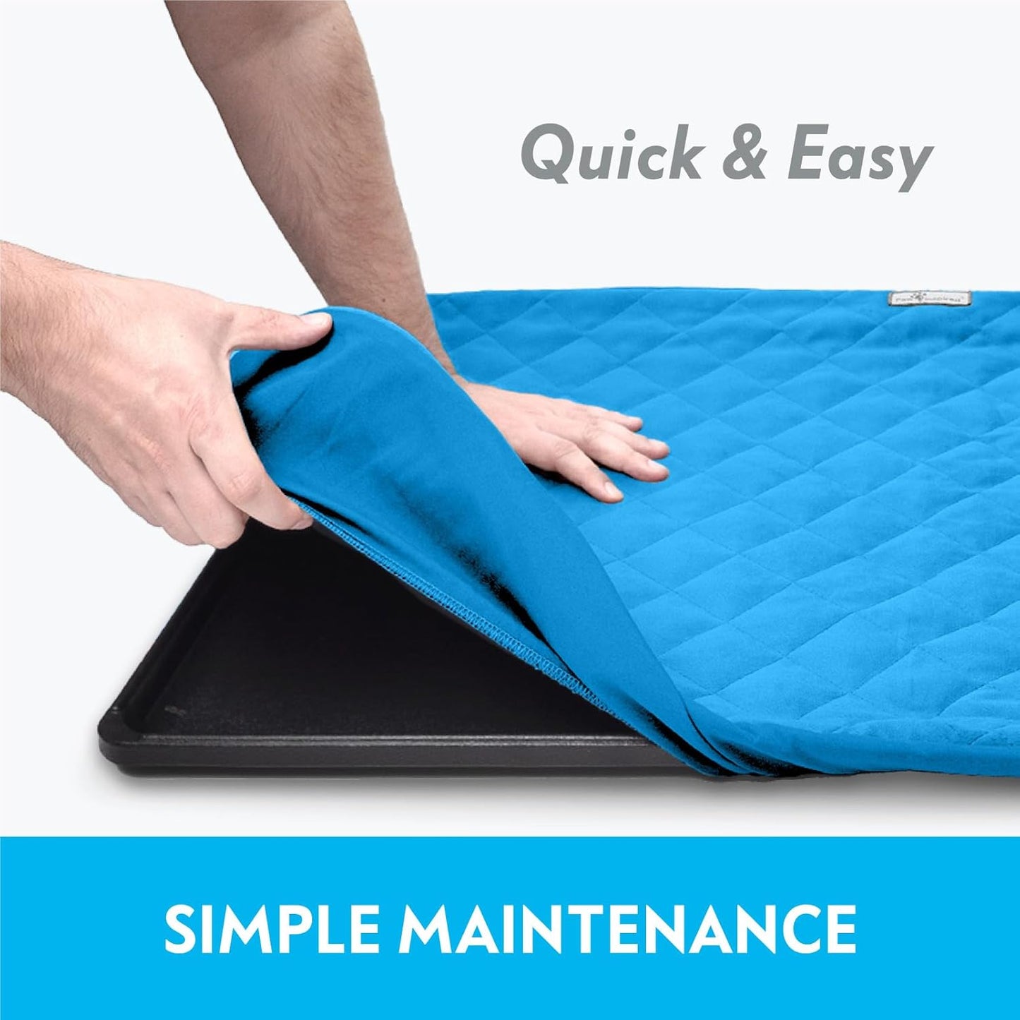 Paw Inspired Fitted Fleece Liner for Ferret Nation, Critter Nation Cage for Ferrets, Rats, Chinchillas, Hedgehogs & Other Small Animals (Blue, Shelf Liner)