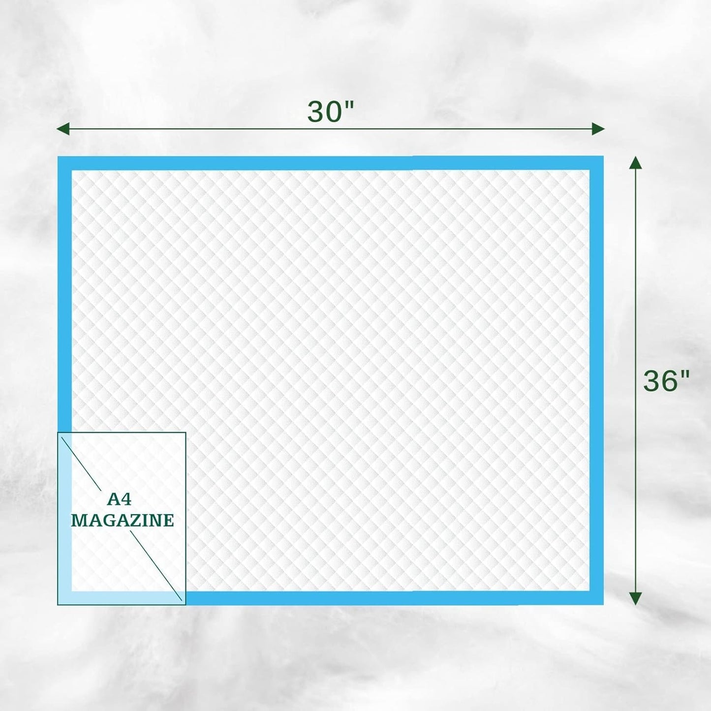 Disposable Bed Pads 30" x 36" [75 Count] Adult Incontinence Underpads, Heavy Duty Absorbent Pee Pad, XL Chucks Leakproof, Extra Large Puppy Training Pad, Waterproof Baby Changing Pad