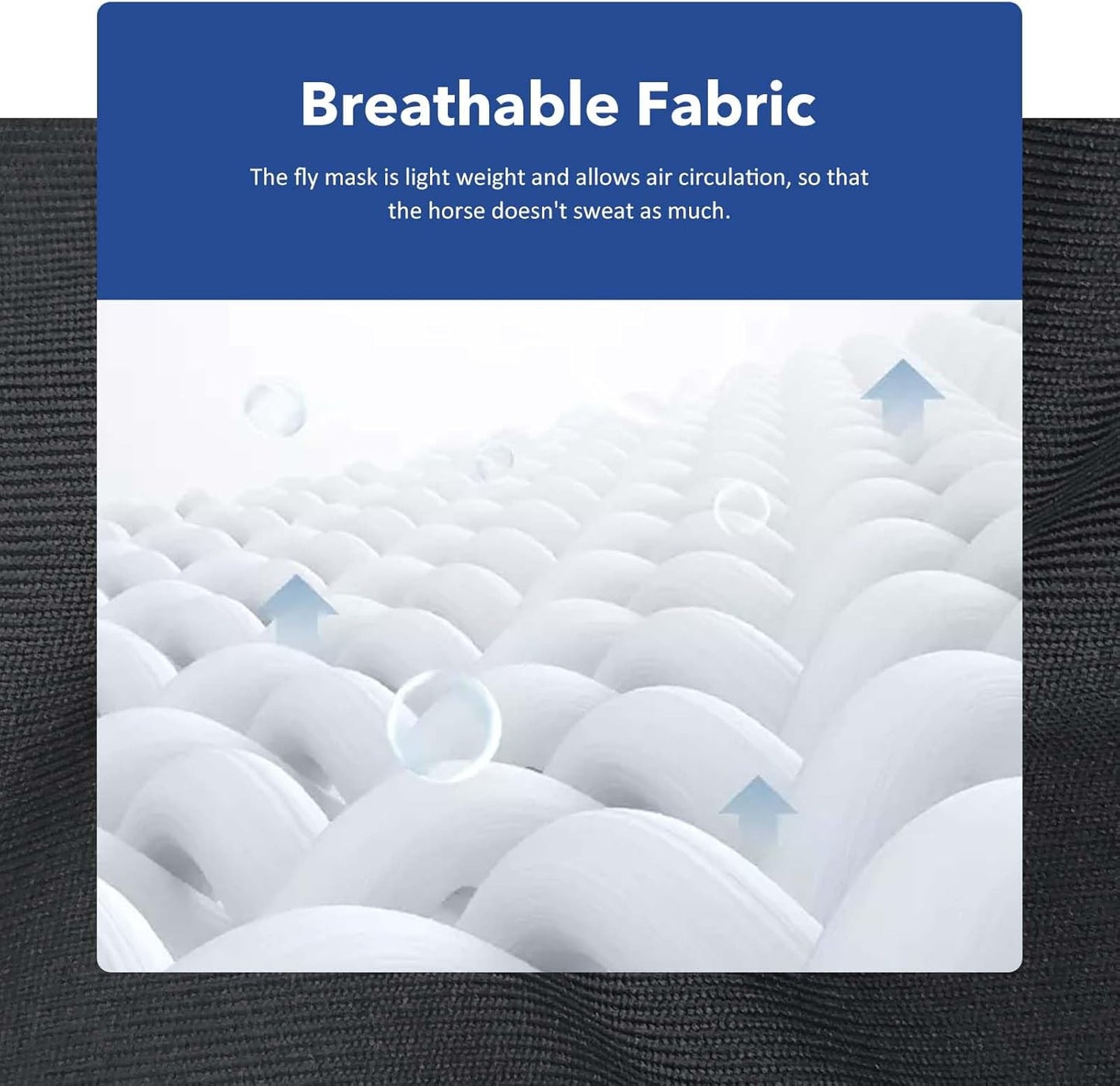 Harrison Howard Super Comfort Stretchy Fly Mask Large Eye Space with UV Protection Soft on Skin with Breathability Blossom Vibe S