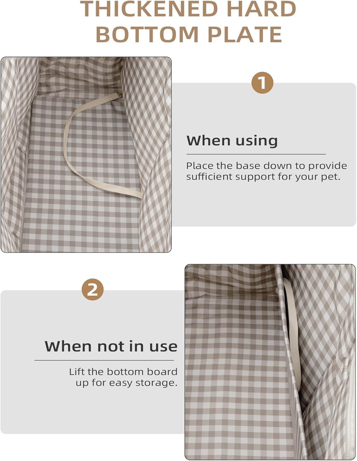 Dog Purse Carrier for Small Dogs Rabbit cat with Large Pockets, Cotton Bag, Dog Carrier Soft Sided, Collapsible Travel Puppy Carrier (Grey, 13.6" L x 6.5" W x 10" H)