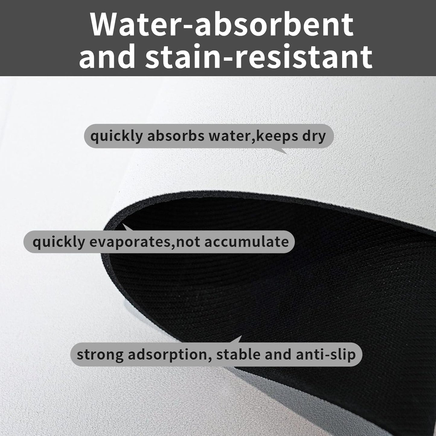 Bohemian Chic Floral Dog Food Mat Absorbent Bowl Mats No Stains Quick Dry Waterproof Pet Cat Placemats for Food and Water, 30x45cm