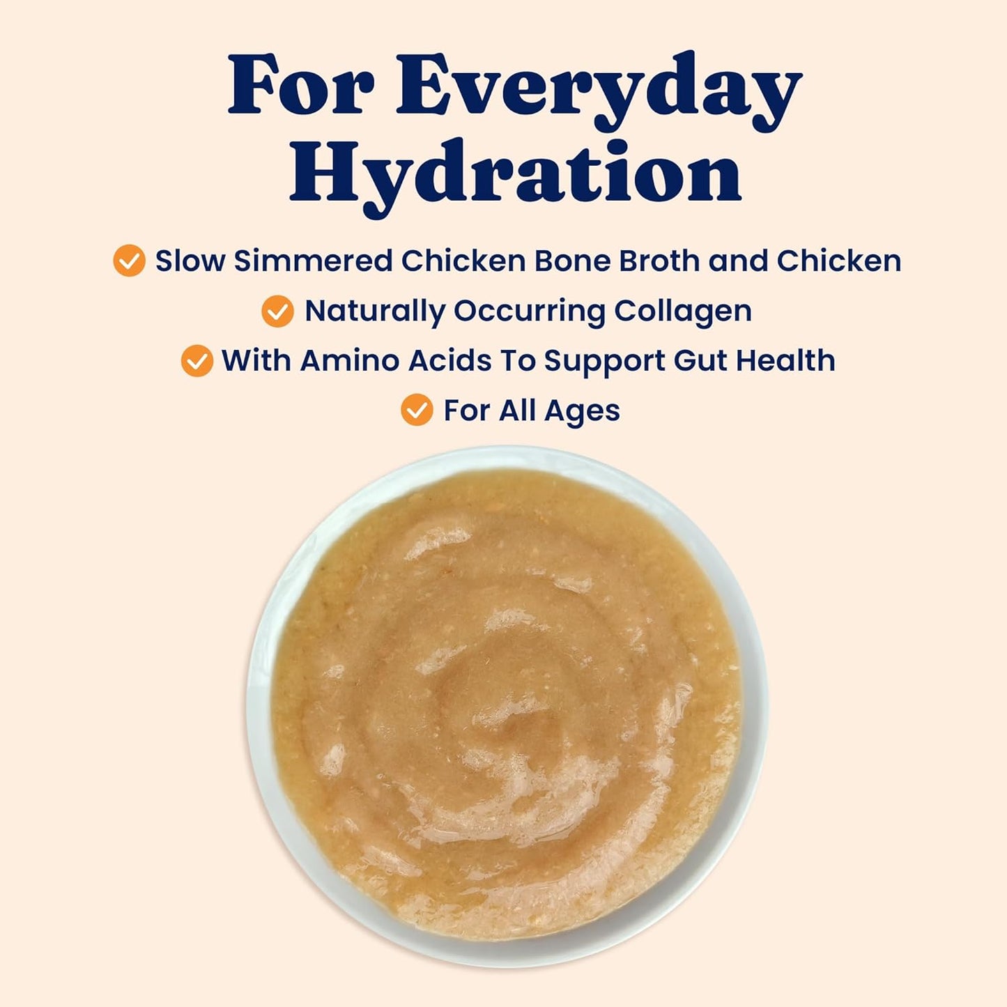 Solid Gold Bone Broth Cat Food Topper - Limited Ingredient Lickable Cat Broth Pouches w/Chicken Protein Shreds & Collagen for Hydration & Gut Support - Easy to Serve Gravy for Cats Meal Topper - 12ct