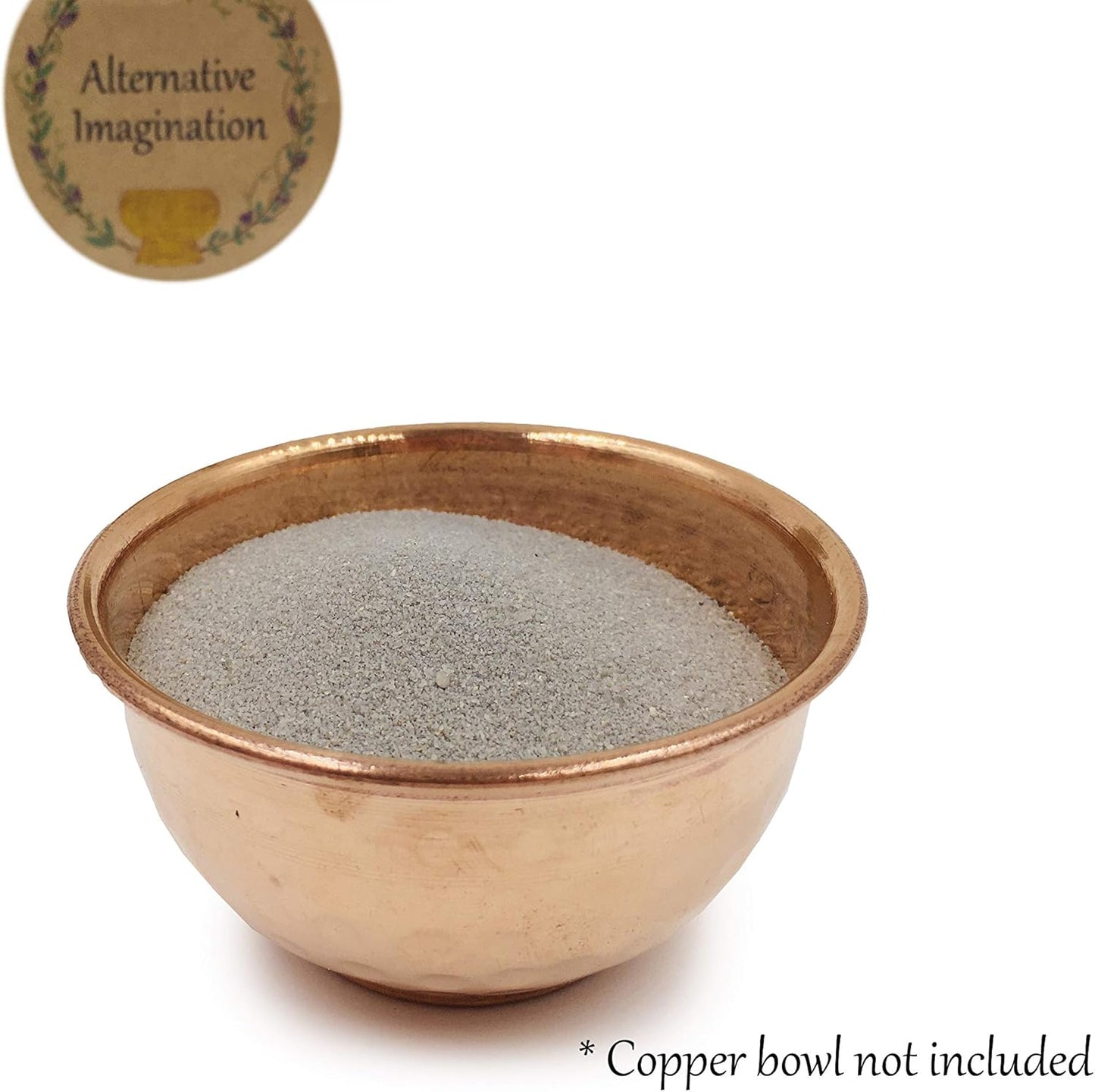 Alternative Imagination Grey Sand - Fine Sand for Zen Garden, Resin Incense Burner, Smudge Bowl, Ritual Incense, Cast Iron Cauldron, Unity Ceremony, Sensory Bin Table, Mandalas, Crafts (1 Pound)