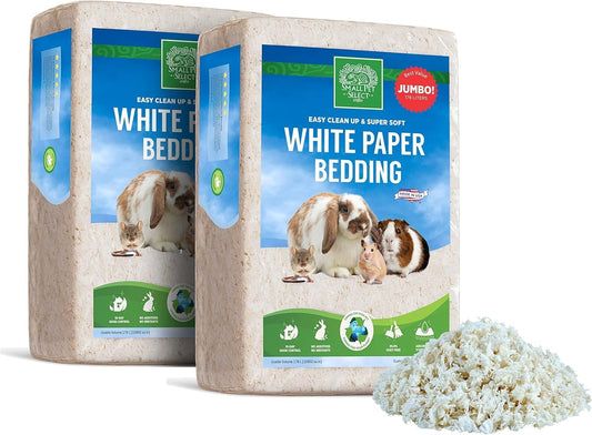 Small Pet Select White Paper Bedding 356L, Litter for Rabbit, Guinea Pig, Hamster, Bunny and Other Small Animals, Made in USA, 356L