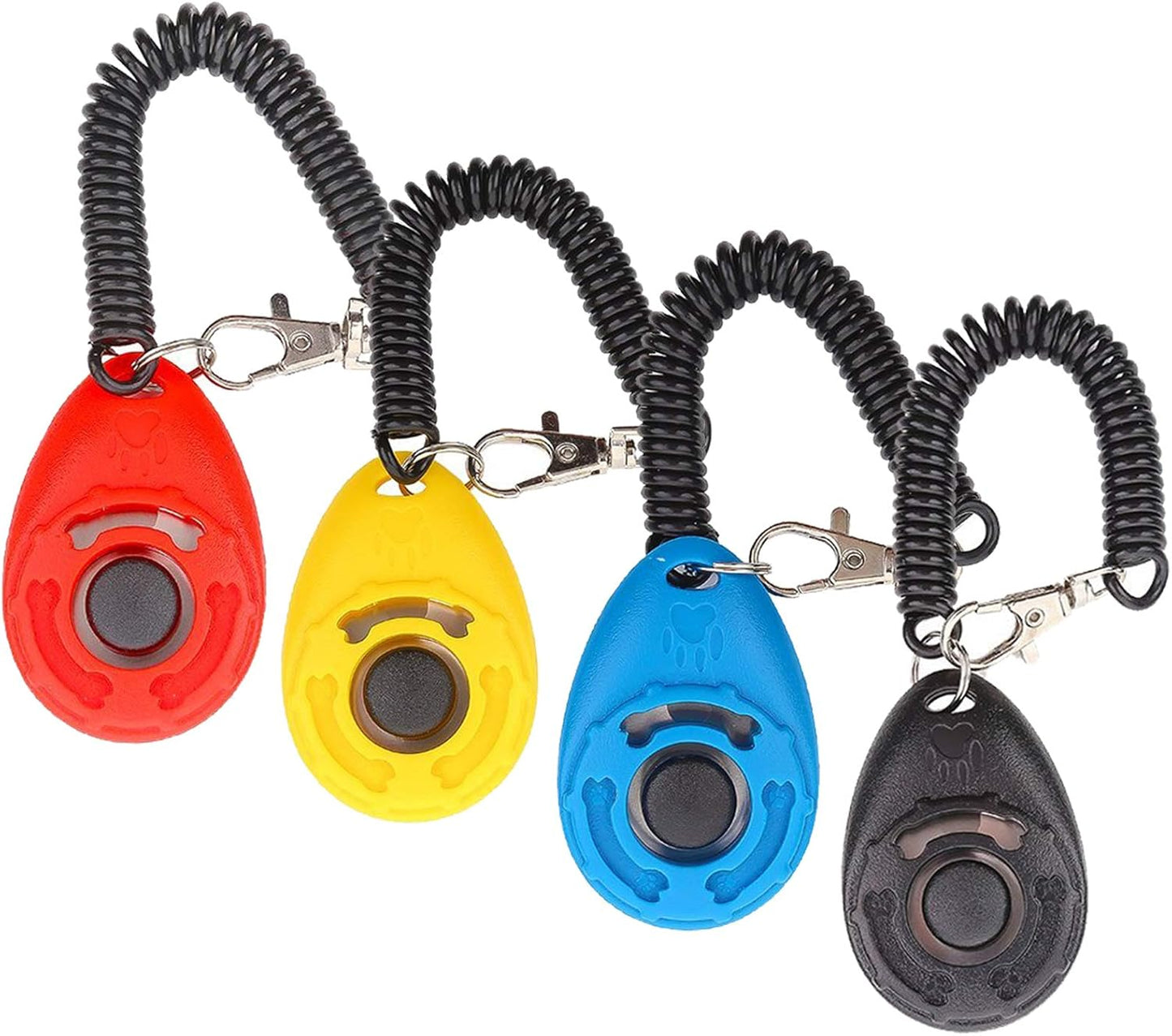 Diyife Clicker Training for Dogs, [4 Pcs, Multi-Color] Dog Clicker for Training, Clicker Dog Training with Wrist Strap, Clicker for Pets, Dog Clicker Perfect for Dog Cat Horse Behavioral Training