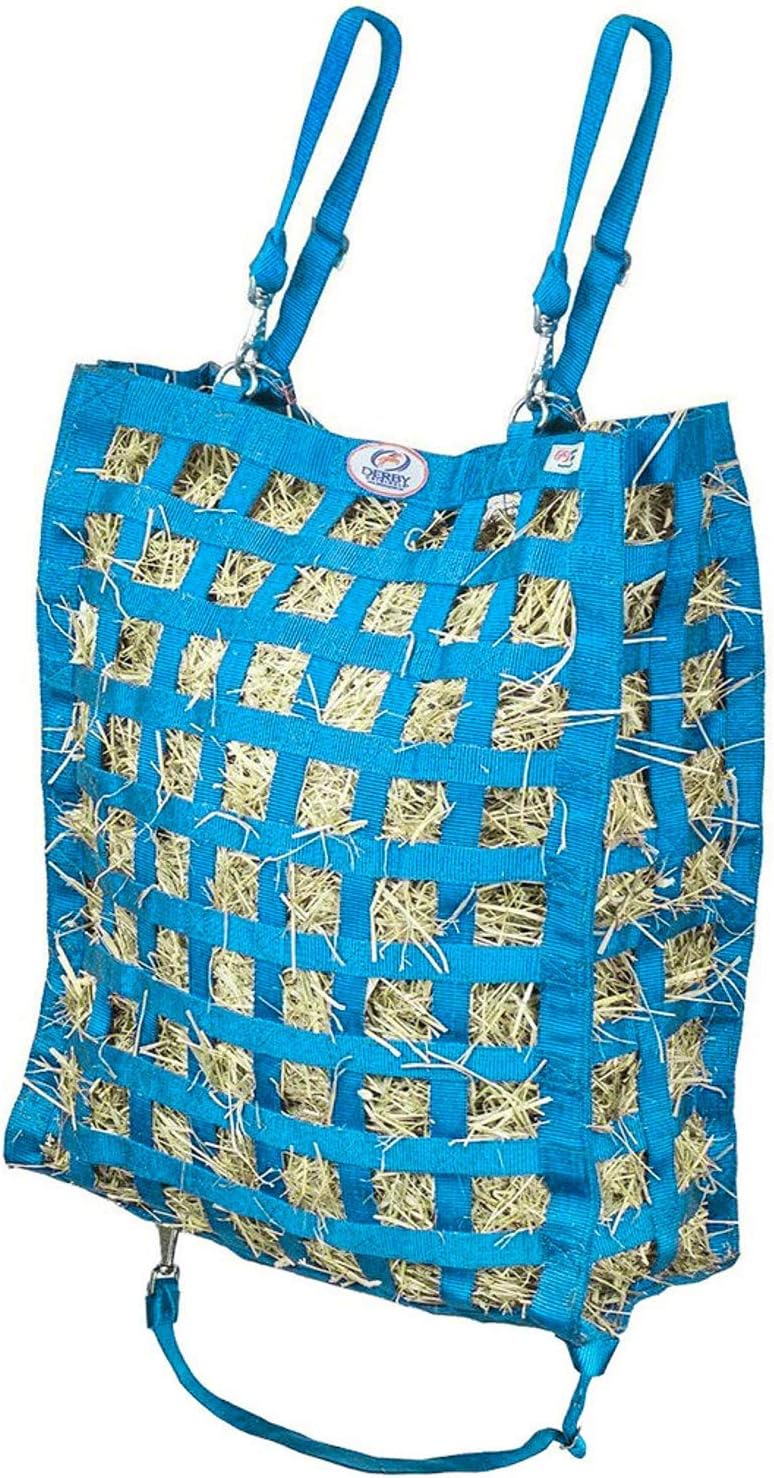 Derby Originals Superior Slow Feeder Horse Hay Bag with Super Tough Bottom and 1 Year Warranty