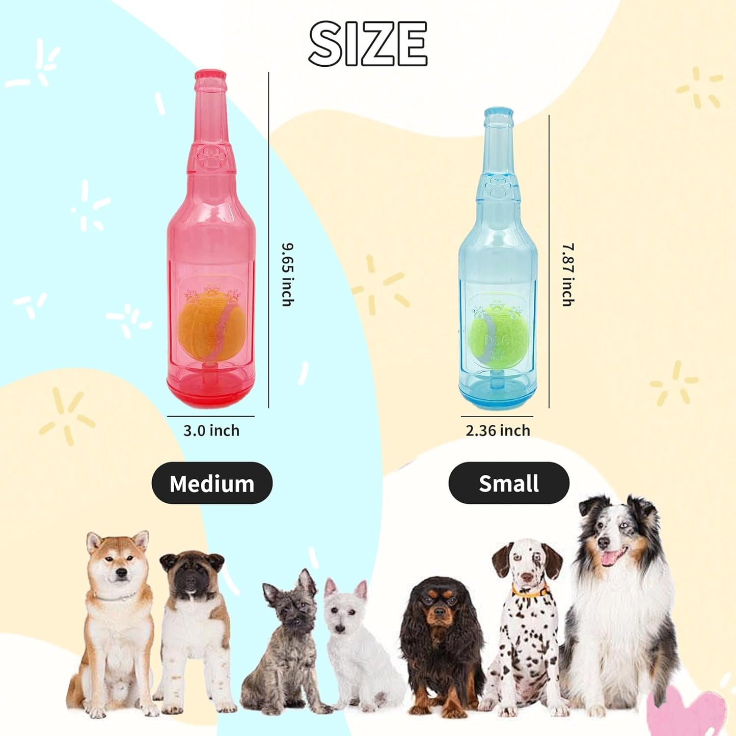 Dog Squeaky Floating Toy for Small Medium Large Dogs Training Fetch Indestructible Dog Chew Toys Indoor Pool Beach Outdoor Pet Supplies Green M