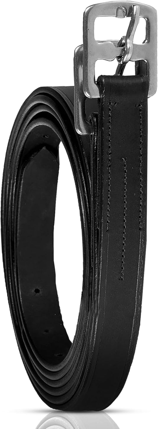 HORZE Genuine Leather English Riding Stirrup Leathers Pair | Adult Sizes