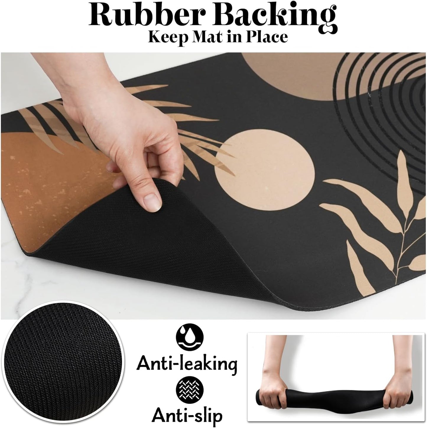 Dog Food Mats for Floors, Absorbent Dog Bowl Mat for Food and Water Dispenser Mat, Quick Dry Cat Food Mat Pet Supplies