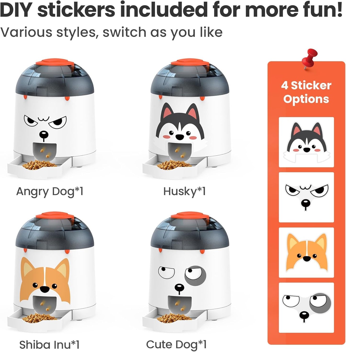 Potaroma Dog Puzzle Feeder Toy, Interactive IQ Training, Electronic Treat Dispenser, Automatic Rechargeable with Remote for Food Dispensing, All Breeds, 280ml Capacity