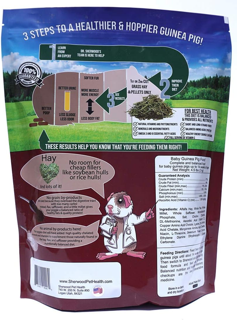 Sherwood Pet Health Baby Guinea Pig Food -4.5 lb.