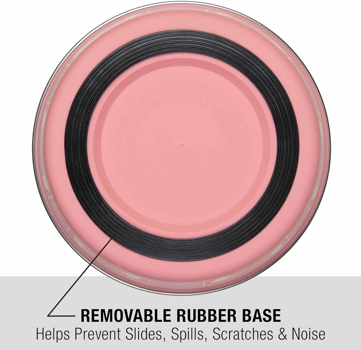 Loving Pets Bella Dog Bowls- Stainless Steel Dog & Cat Bowls - Spill Proof Dog Food Bowl, Cat Bowl, Puppy Essentials & Pet Supplies Great for Home & Travel (Large 35-65 lbs, Coastal Pink)