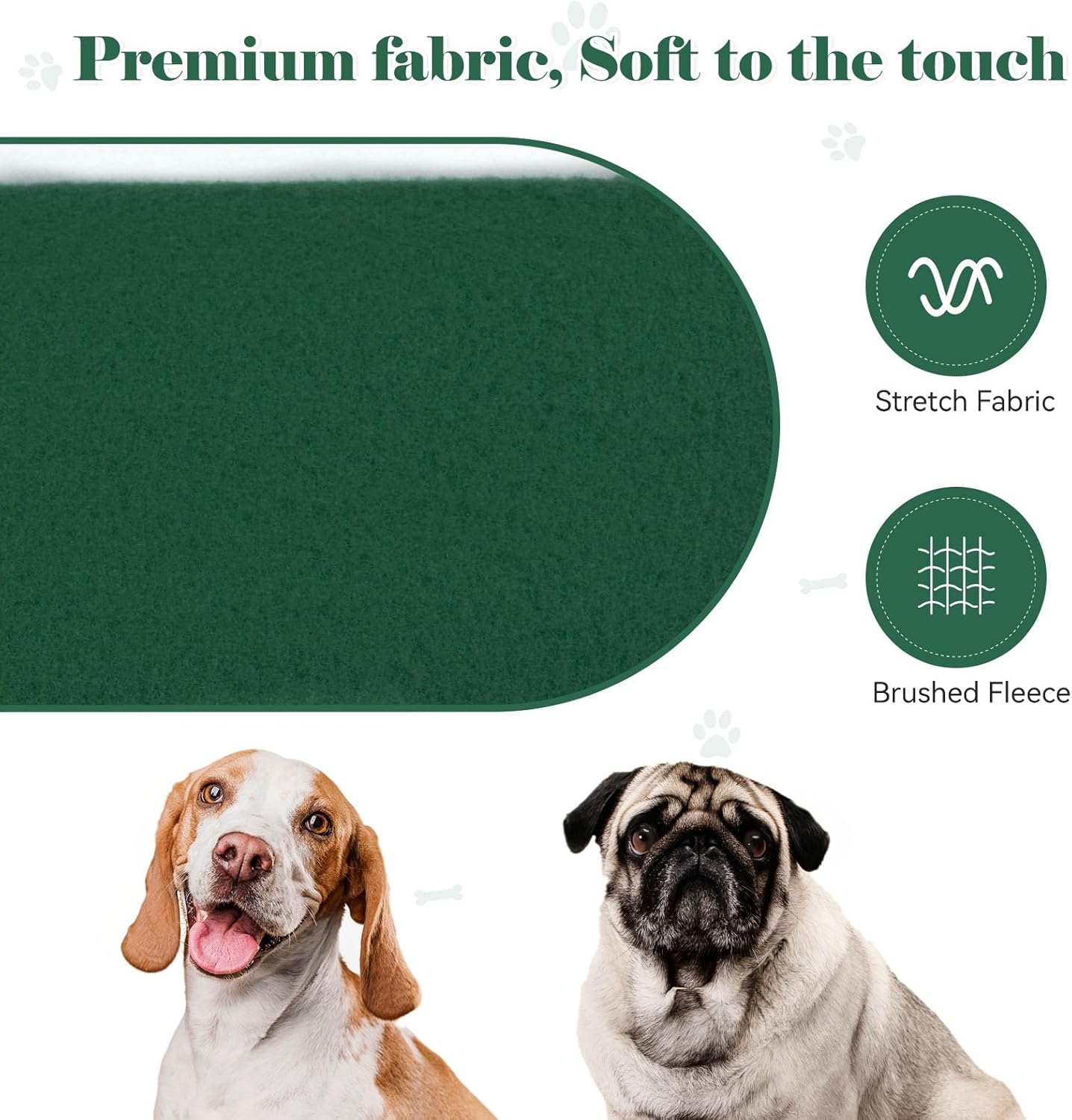 Dog Sweaters for Large Dogs Dog Hoodie Pet Sweater Solid Soft Brushed Fleece Pet Clothes Hoodie Sweatshirt with Pocket(Green-XL)