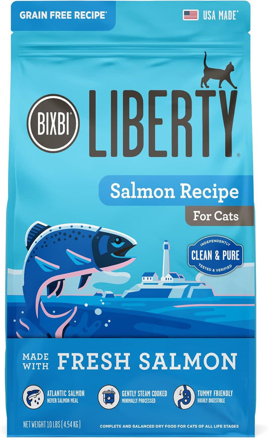 BIXBI Liberty Dry Food Salmon Recipe for Cats, 10lb