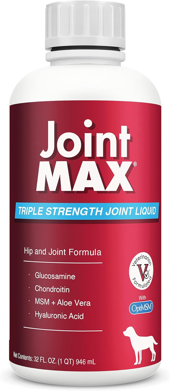 Liquid for Dogs - Vitamins, Minerals, Antioxidants - Glucosamine, Chondroitin - Beef Flavor - Maximum Joint Health Supplement for Dogs - 32 fl oz