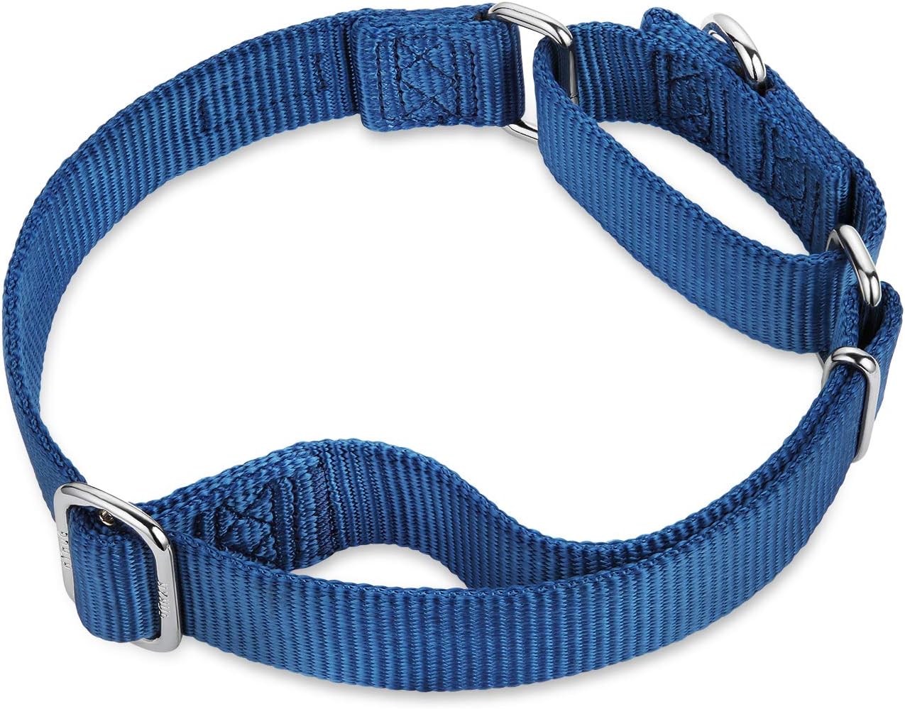 Hyhug Pets Premium Upgraded Durable Nylon Anti-Escape Martingale Collar for Boy and Girl Dogs Comfy and Safe - Professional Training, Daily Use Walking. (Medium, Classic Blue)