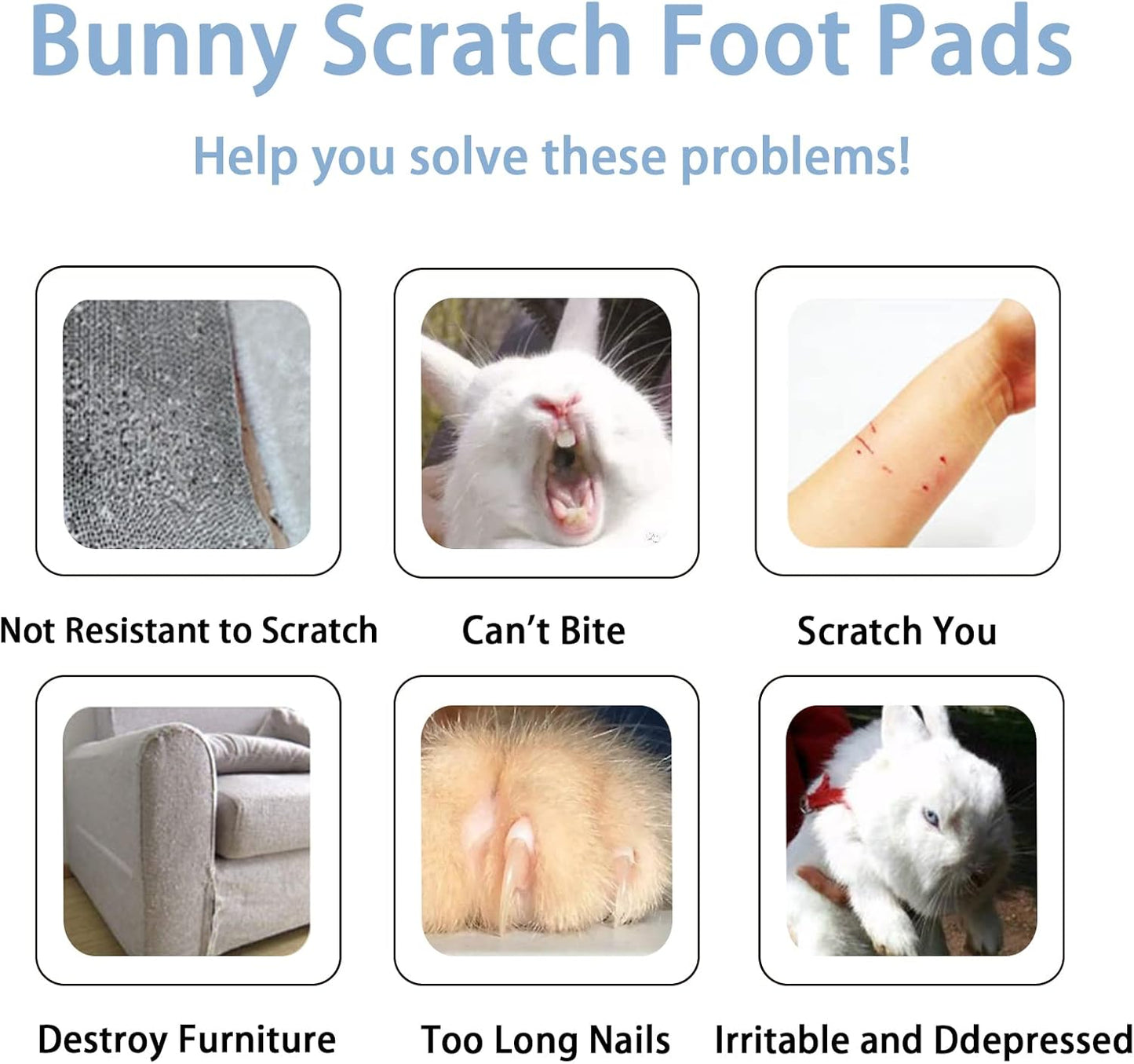 BNOSDM Rabbit Grinding Claw Pads 2 Pack Bunny Scratch Foot Pads Natural Hamster Lava Stone for Teeth Grinding Black Guinea Pig Scratching Board Chew Toy for Ferret Chinchilla Mouse