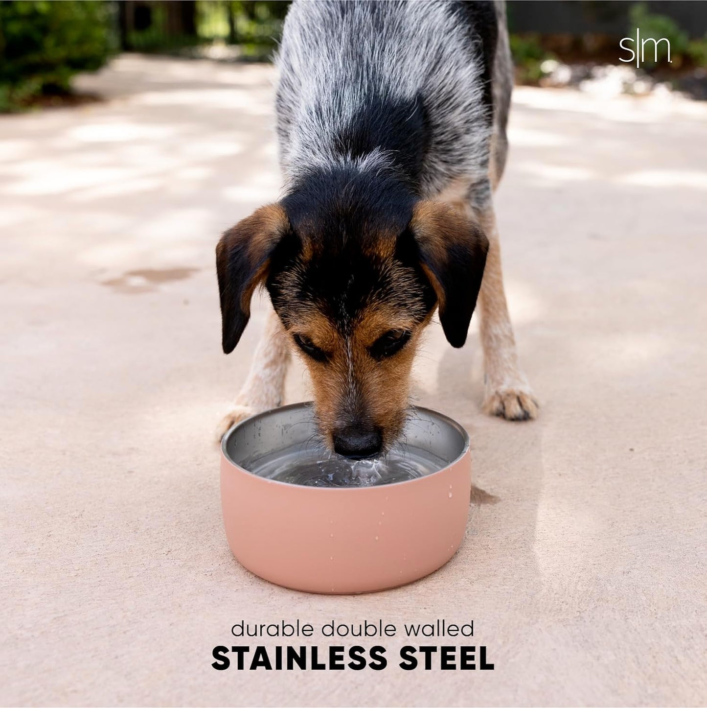 Simple Modern Stainless Steel Pet Water Bowl for Dogs & Cats | Reusable Insulated Stainless Steel Food Bowls for Dog Cat | No Tip No Slip BPA Free | Bentley Collection | Large (64oz) | Lavender