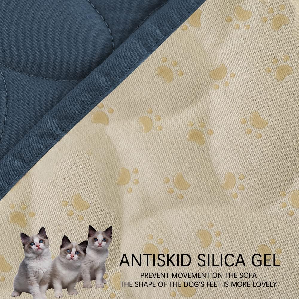 Ameritex Pet Bed Cover Dog Bed Blanket for Sofa and Furniture Waterproof New Pattern Design (30x70 Inch, Navyblue)
