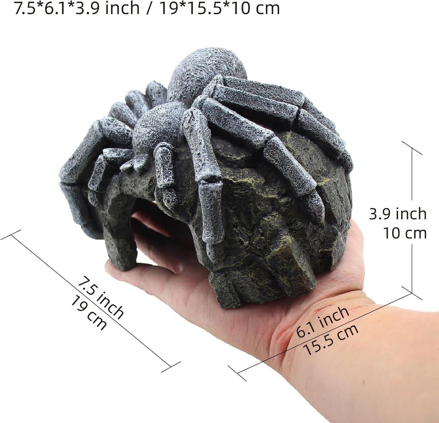 Reptile Rock Cave Hideouts Terrarium Habitat Decor Gecko Tank Accessories for Fish, Reptiles, Amphibians,Frogs, Snakes,Lizards,Shrimps, Spiders and Small Animals Crab