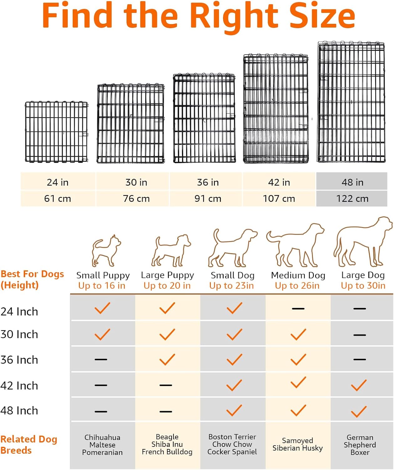 Amazon Basics Foldable Octagonal Metal Exercise Dog Playpen - Indoor/Outdoor, No Door, Extra Large (8 Panels, 24 x 48), Easy to assemble, store, and customize, 48" - X-Large, Black