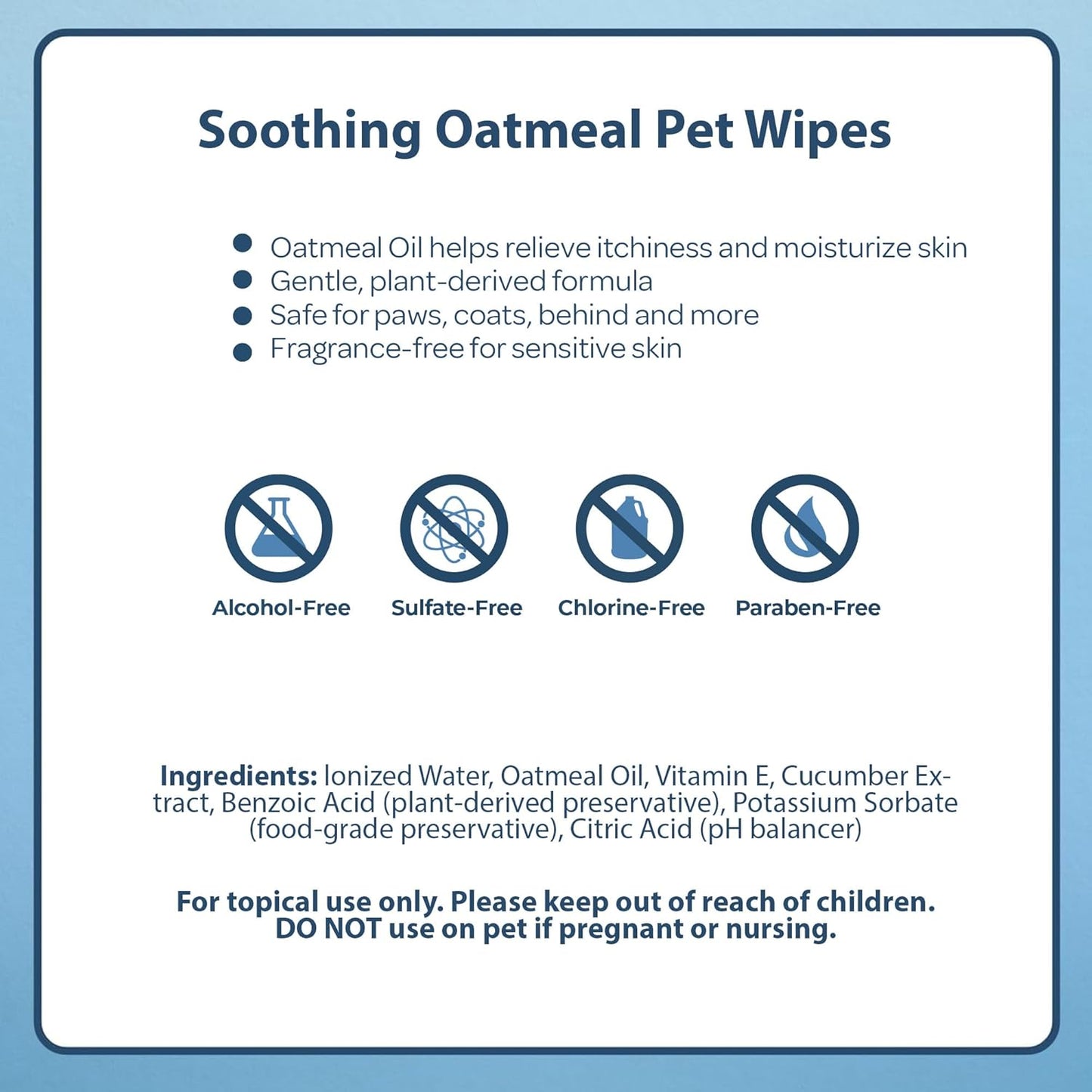 Best Pet Supplies Pet Wipes for Dogs - Dog Wipes Cleaning Deodorizing, or Coats, Ears, Paws - Soothing Oatmeal, 100 Count