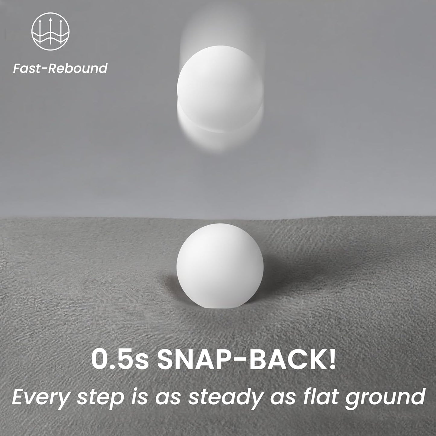 GoGoBunny Waterproof High Density Foam Curved Dog Stairs for High Beds Couches 19.7" H, 4-Step Ramp Dog Steps Friendly to Small Medium Dogs or Pets Joints, Non-Slip Balanced Durable Pet Step, Beige