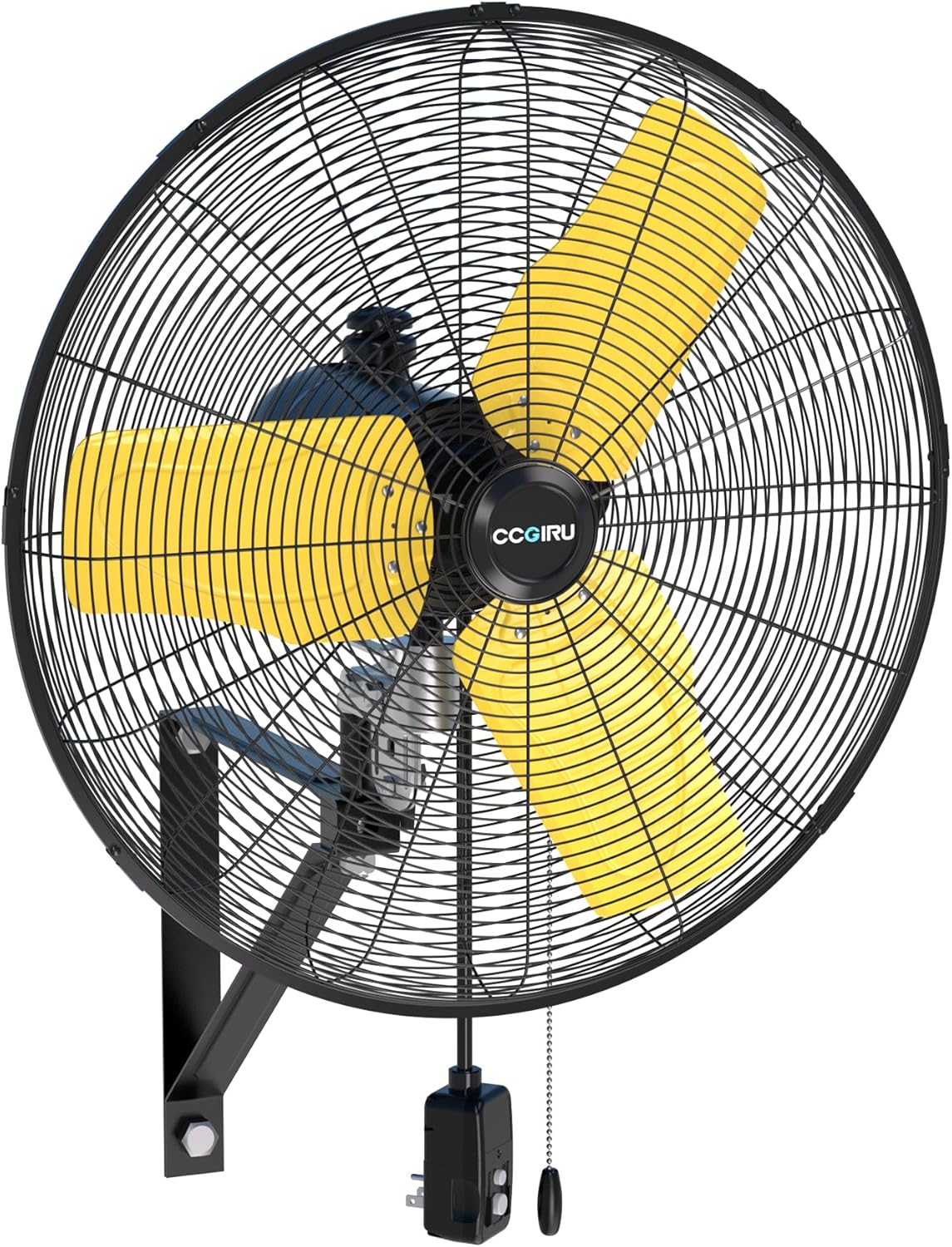 9000 CFM 24" Outdoor Oscillating Wall Fan, High Velocity 3-Speed Waterproof Professional Outdoor Fan, Heavy Duty Industrial Wall Mount Fans for Patio, Commercial, Garage, Warehouse, UL Listed