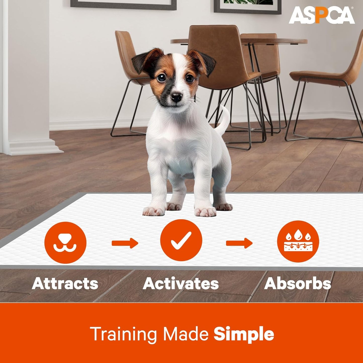 Scented Large Dog Pads, [100 Count], Quick-Drying Leakproof Dog Pee Pads with Odor Control for Puppy Training, Indoor or Outdoor Use