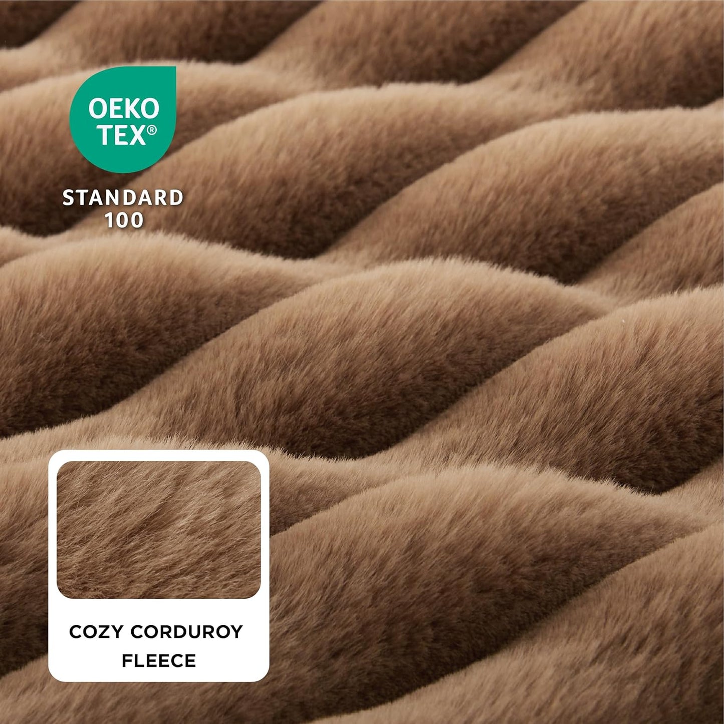 Bedsure Orthopedic Dog Beds Large Sized Dog, Waterproof Memory Foam Pet Bed with Sides, Non-Slip Bottom and Egg-Crate Foam Large Pet Couch Sofa with Washable Removable Corduroy Cover, Brown