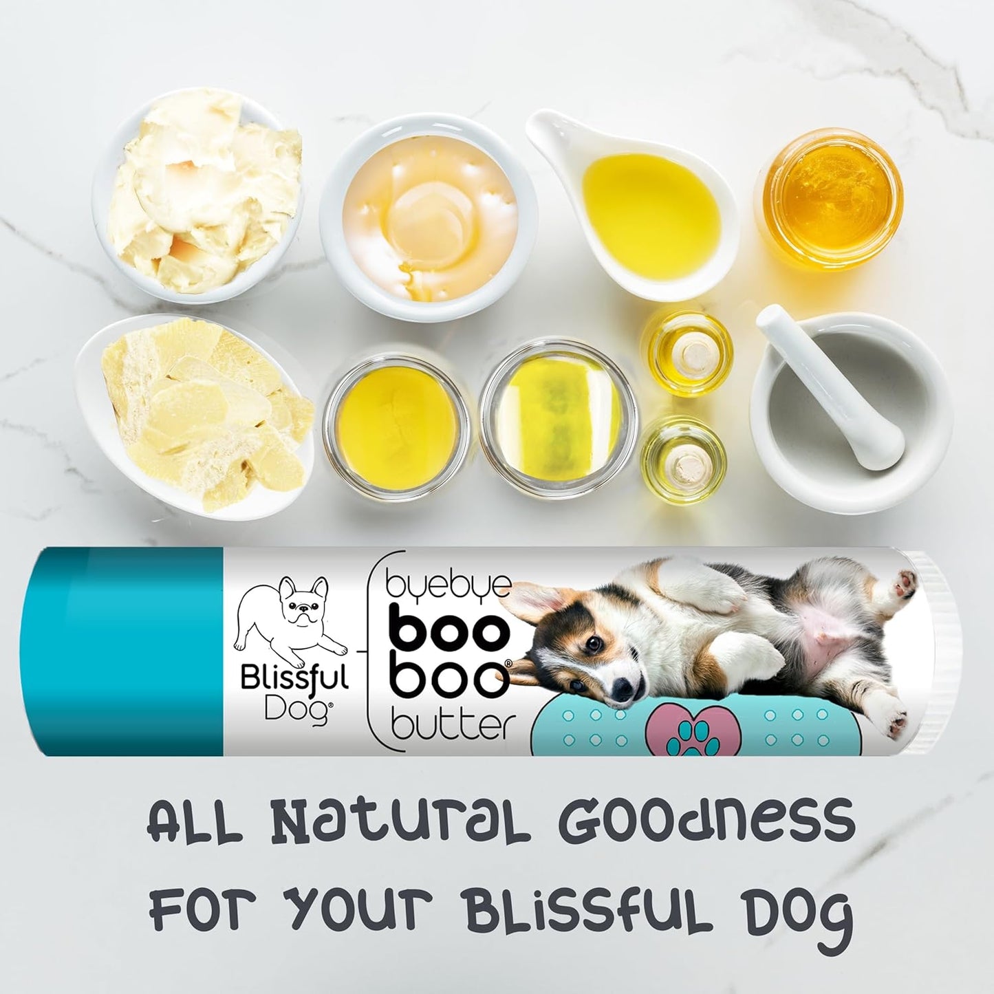 The Blissful Dog .15 oz Tube Corgi Booboo Butter
