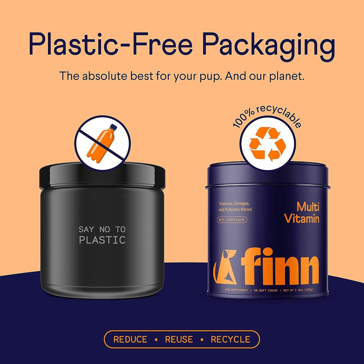 Finn All-in-1 Multivitamin for Dogs - Daily Multi with Probiotics, Omegas & Nutrients to Support Everyday Wellness - 90 Soft Chews