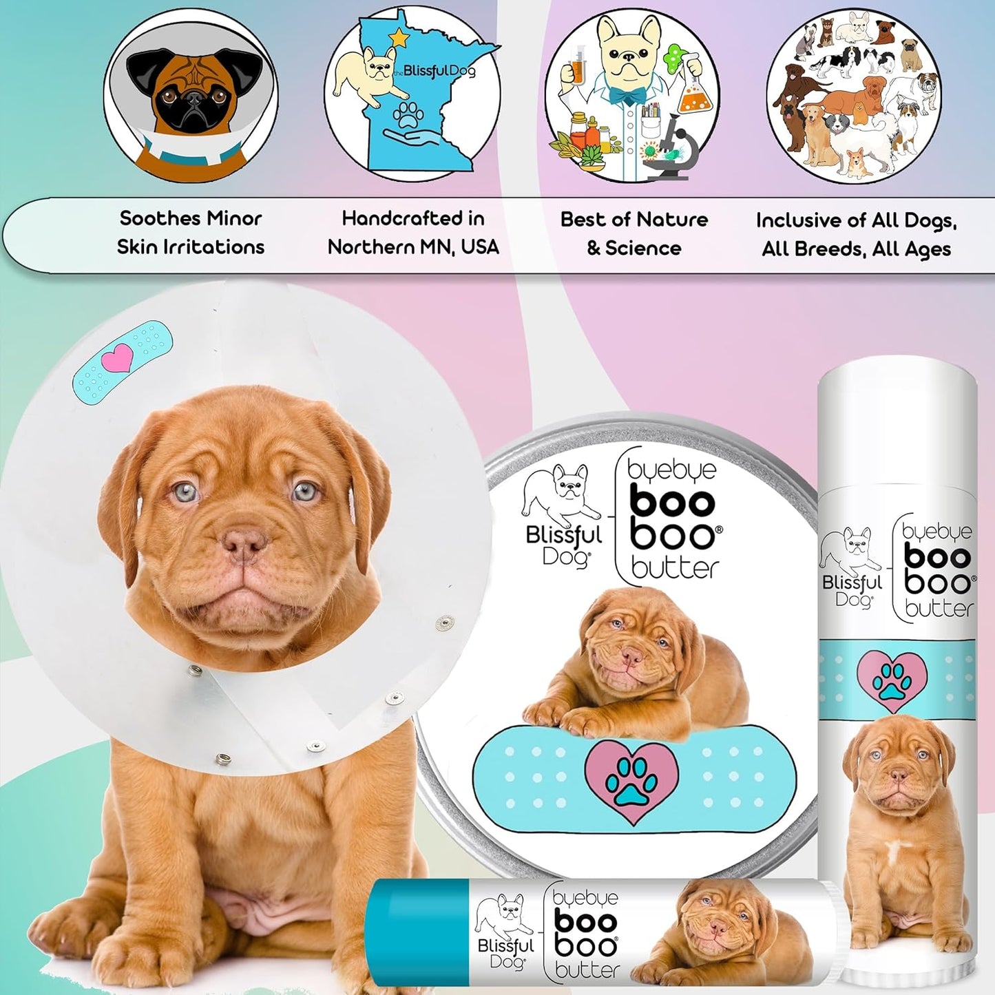 The Blissful Dog .15 oz Tube Dogue De Bordeaux Booboo Butter