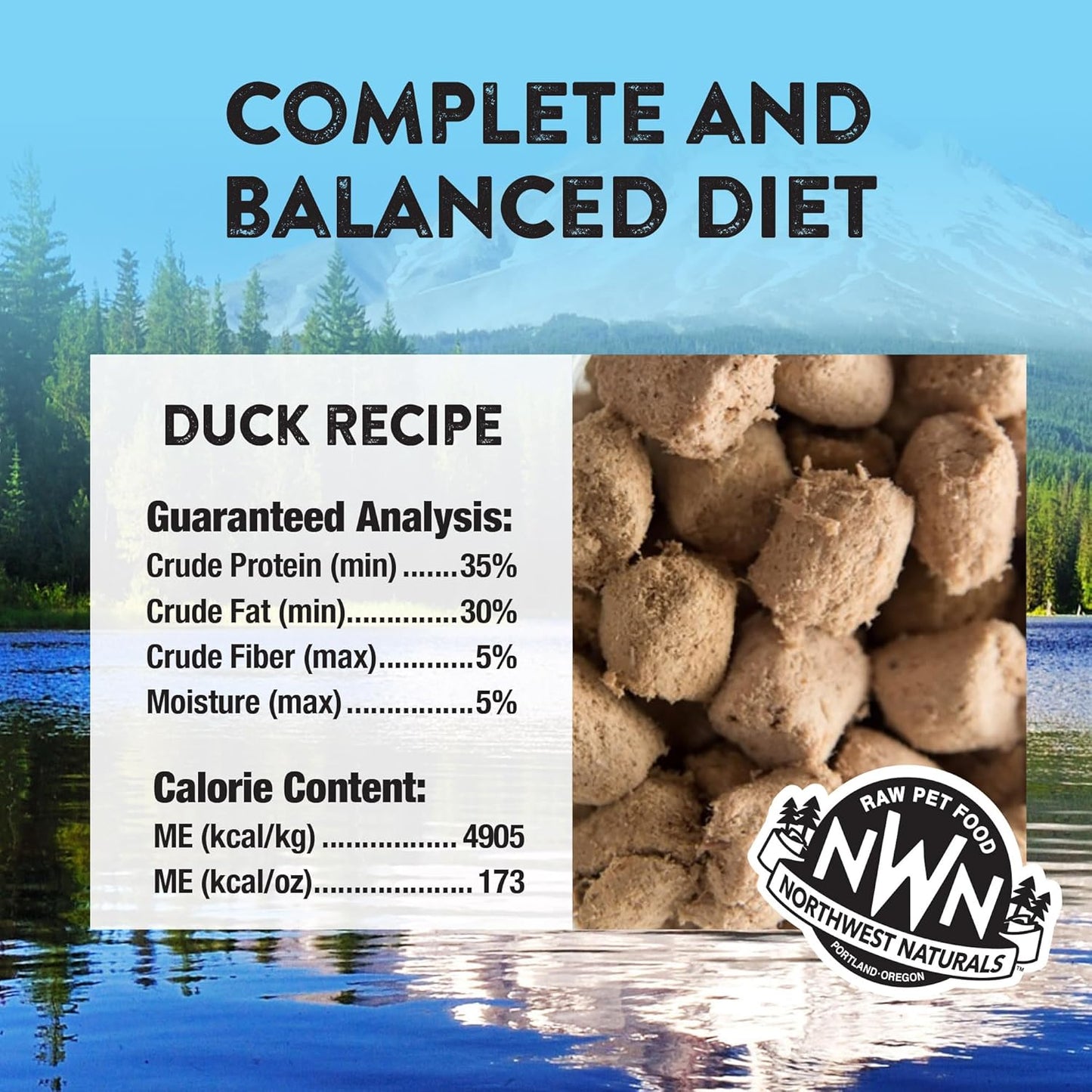 Northwest Naturals Freeze-Dried Duck Cat & Kitten Food – Bite-Sized Nibbles – Healthy, Limited, Human-Grade Ingredients, All-Natural, High-Protein – Complete & Balanced, Grain-Free – 11 oz (Pack of 3)