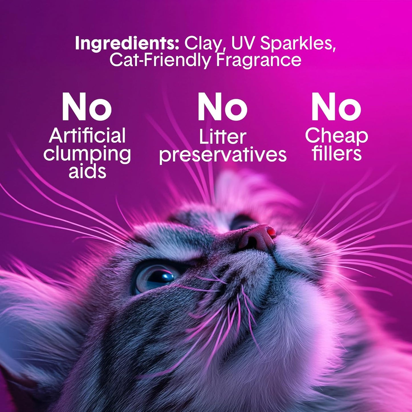 Boxie Glo Clumping Clay 30 Day Odor Control Cat Litter, 99.9% Dust-Free, Low Tracking, UV Light Attractant, 40 lb