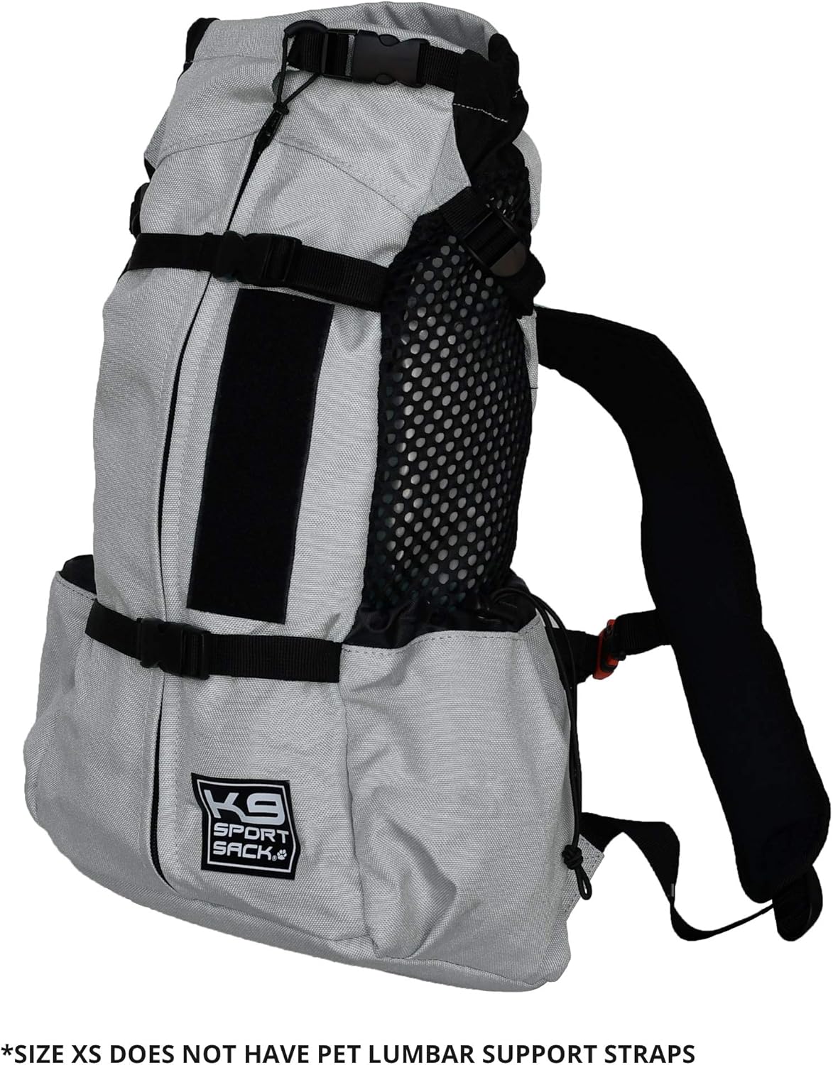 K9 Sport Sack Air 2 - X-Small, Light Grey - Ideal for Dogs with 9-12” Back Length - Durable, Breathable Backpack-Style Carrier - Perfect for Walks, Short Hikes & Public Transportation
