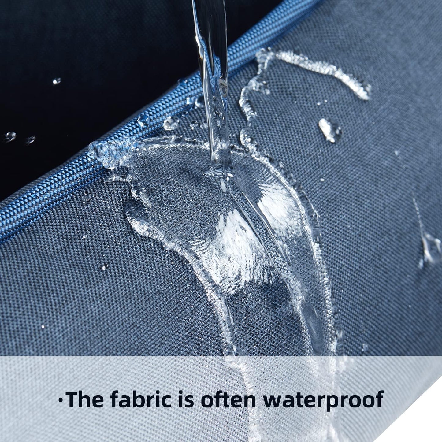 Orthopedic Dog Beds for Medium Dogs, Durable Egg Crate Foam Sofa Dog Bed wit Washable Removable Cover,Waterproof Lining,Pet Bed for Large Dogs (Navy Blue-Velvet, 39.4" L x 31.5" W x 7.4" Th)