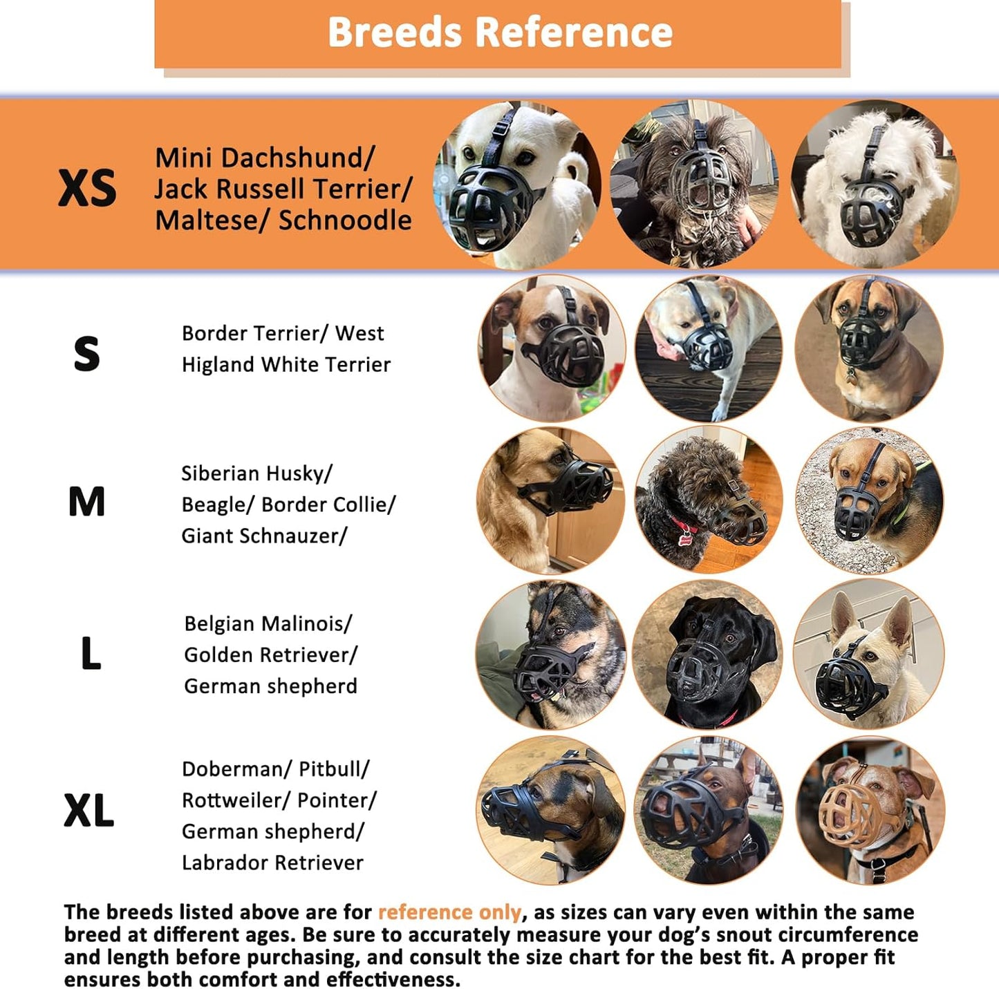 BARKLESS Dog Muzzle, Basket Muzzle for Biting, Chewing and Scavenging, Humane Cage Mouth Cover, Perfect for Grooming and Training Small Aggressive Reactive Dogs (XS, Brown)