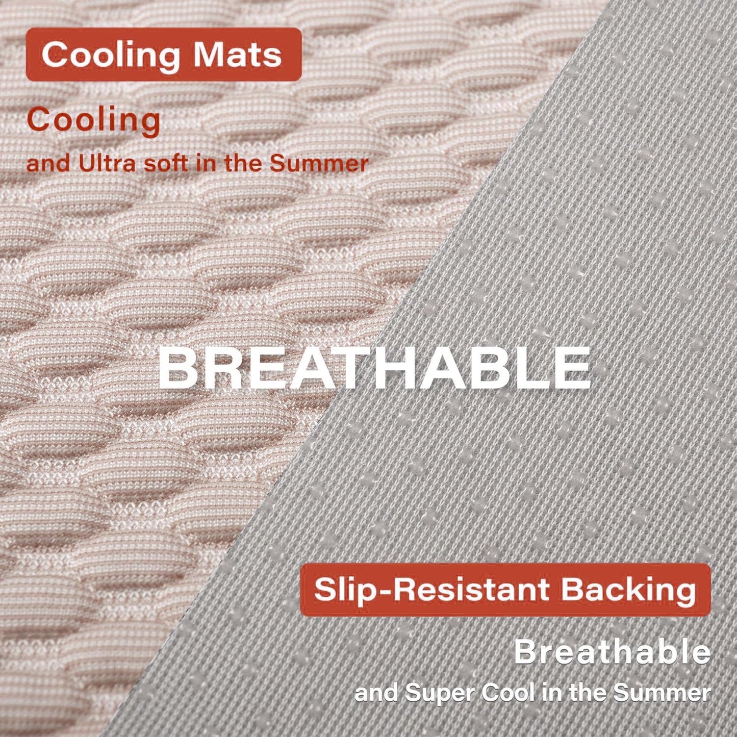 MICROCOSMOS Pet Cooling Mat & Sleeping Pad- Breathable Bubble Surface, EZ Clean. Keep Cooling for Pets, Kids and Adults in Summer.(Brown, 36" x 36")