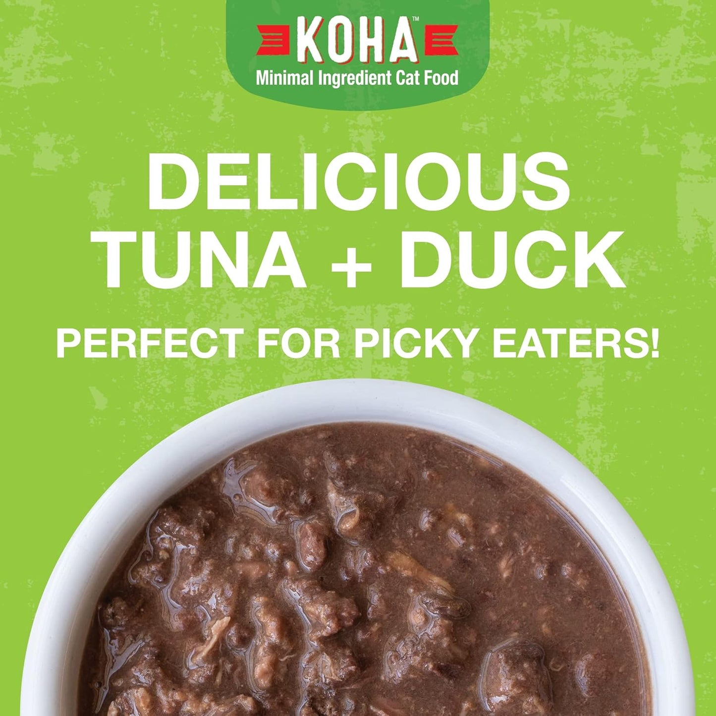 KOHA Poké Bowl Tuna & Duck Entree in Gravy for Cats, 12-Pack of 3oz Pouches