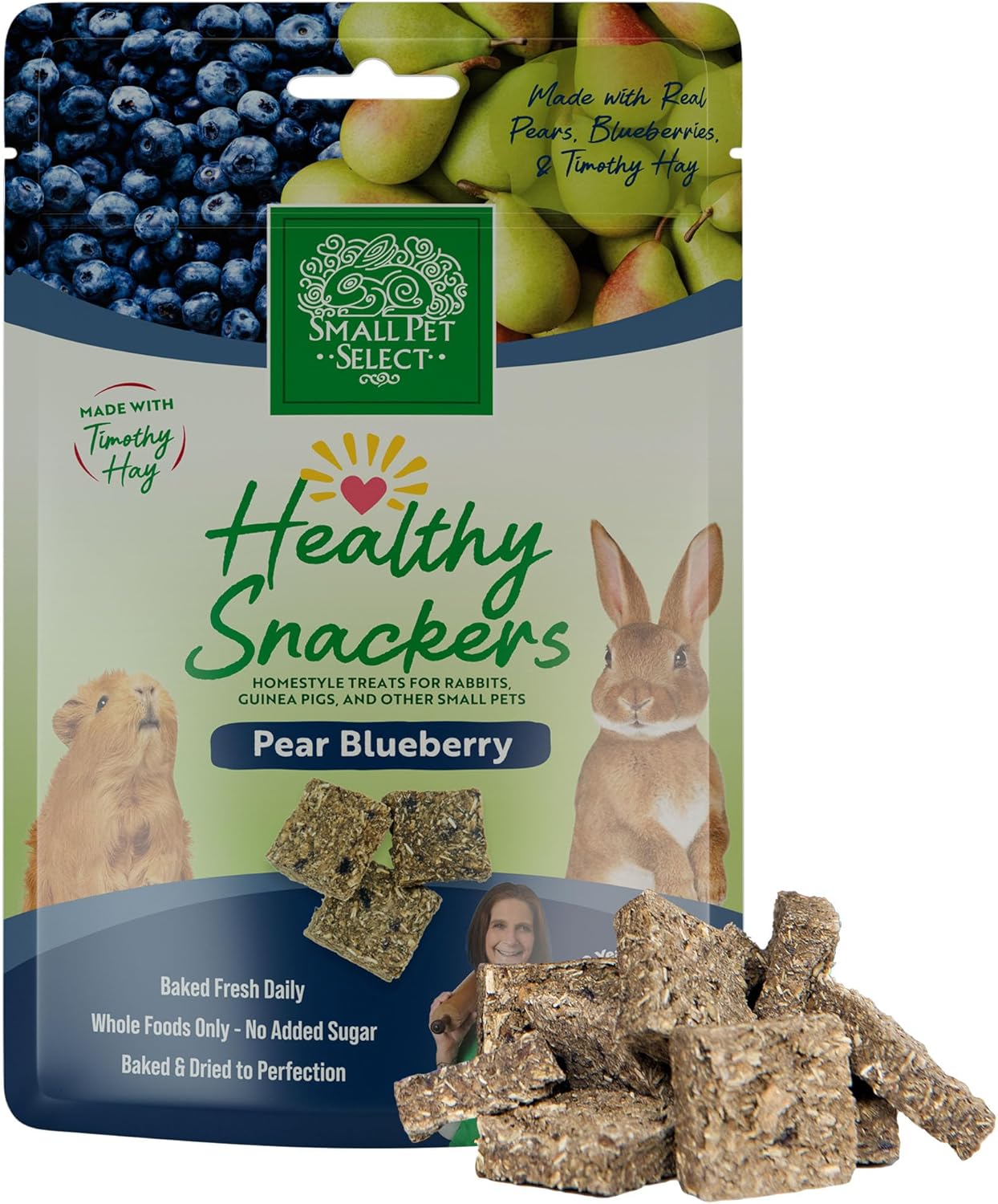 Small Pet Select - Healthy Snackers - Pear/Blueberry