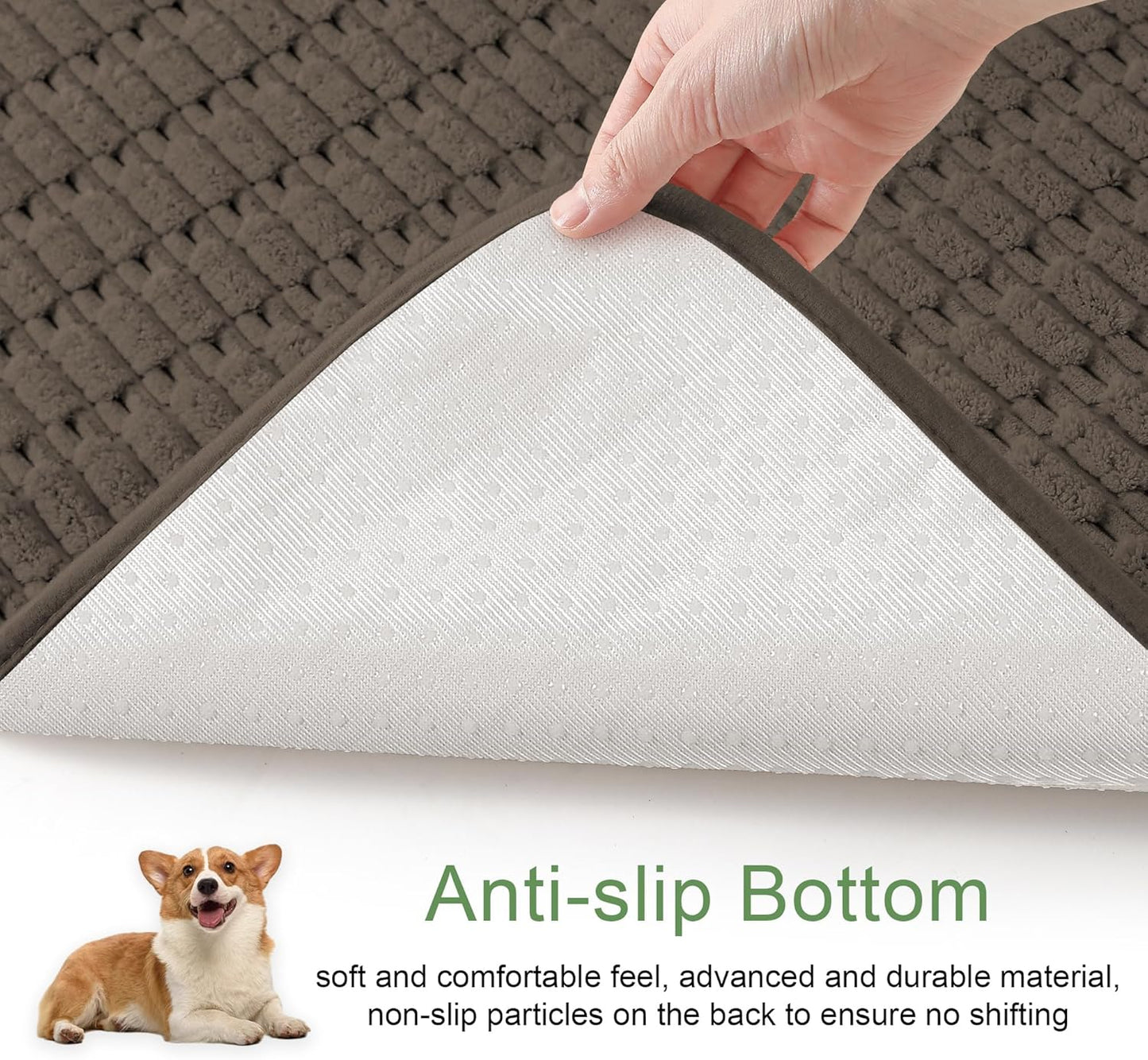 Washable Pee Pads for Dogs, 2 Pack Reusable Puppy Pads Dog Pads, Non-Slip Dog Pee Pads, Leakproof Pet Pee Pads Wee Wee Pads for Dogs. (Coffee, 36"x40"(Pack of 2))