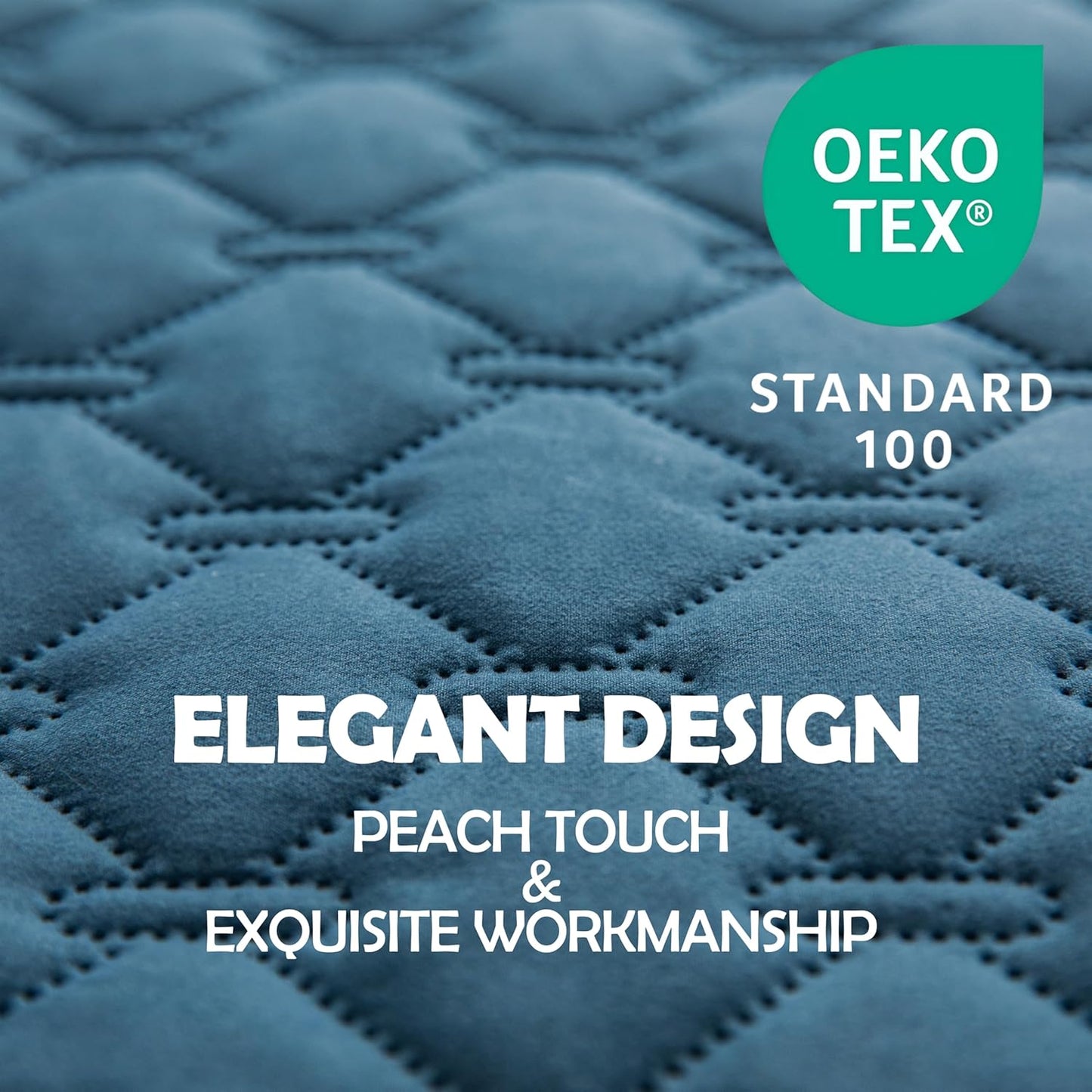 gogobunny 100% Double-Sided Waterproof Dog Bed Cover Pet Blanket Sofa Couch Furniture Protector for Puppy Large Dog Cat, Reversible (30x90 Inch (Pack of 1), Dark Blue/Light Blue)