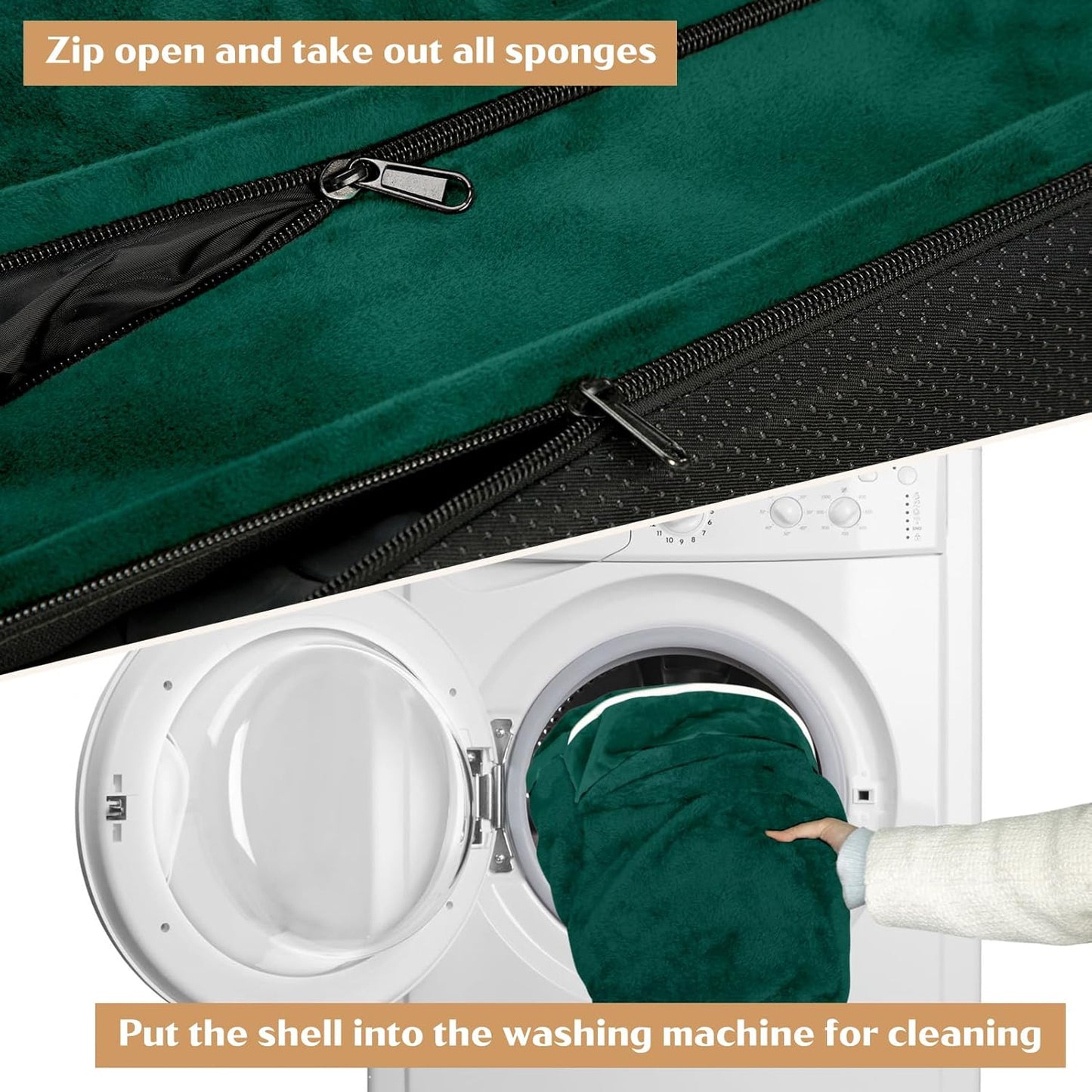 Comfort Expression Small Dog Beds Waterproof Orthopedic Foam Dog Sofa Beds for Small Dogs Comfy Pet Bed with Washable Removable Cover & Non-Slip Bottom(X-Small,Emerald)